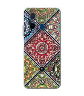 Funda para [ Xiaomi Redmi 12C ] Dibujo Auténtico [ Motivos Mandala ] de Silicona Flexible para Smartphone 