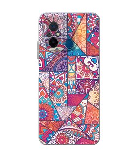 Funda para [ Xiaomi Redmi 12C ] Dibujo Auténtico [ Mosaico Vidriera Mandala ] de Silicona Flexible