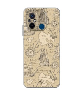 Funda para [ Xiaomi Redmi 12C ] Dibujo Auténtico [ Estampado Vintage de Viajes, Aventura ] de Silicona