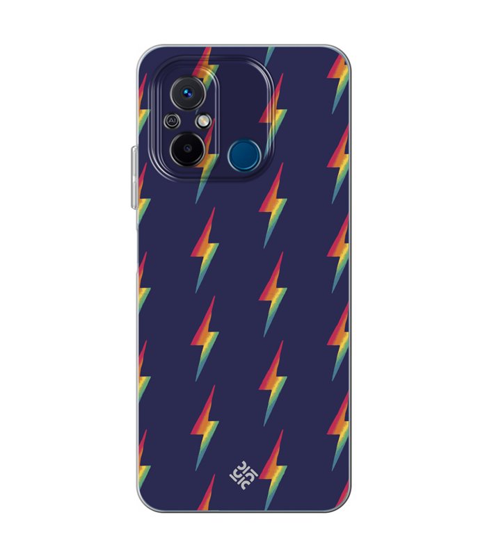 Funda para [ Xiaomi Redmi 12C ] Dibujo Auténtico [ Rayos de Colores ] de Silicona Flexible