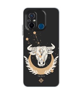 Funda para [ Xiaomi Redmi 12C ] Dibujo Zodiaco [ Signo Zodiacal - Tauro ] de Silicona Flexible para Smartphone 