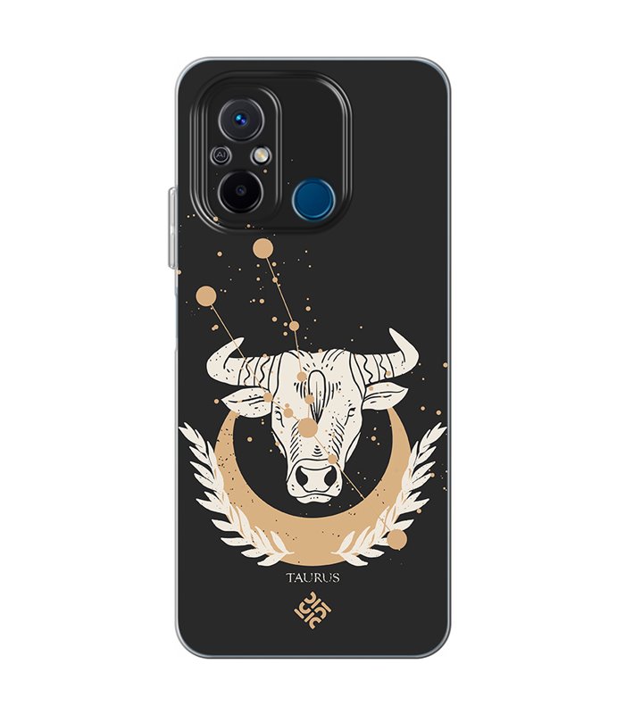 Funda para [ Xiaomi Redmi 12C ] Dibujo Zodiaco [ Signo Zodiacal - Tauro ] de Silicona Flexible para Smartphone 