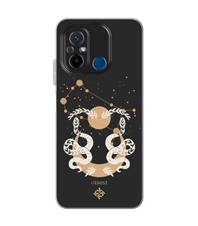 Funda para [ Xiaomi Redmi 12C ] Dibujo Zodiaco [ Signo Zodiacal - Geminis ] de Silicona Flexible para Smartphone 