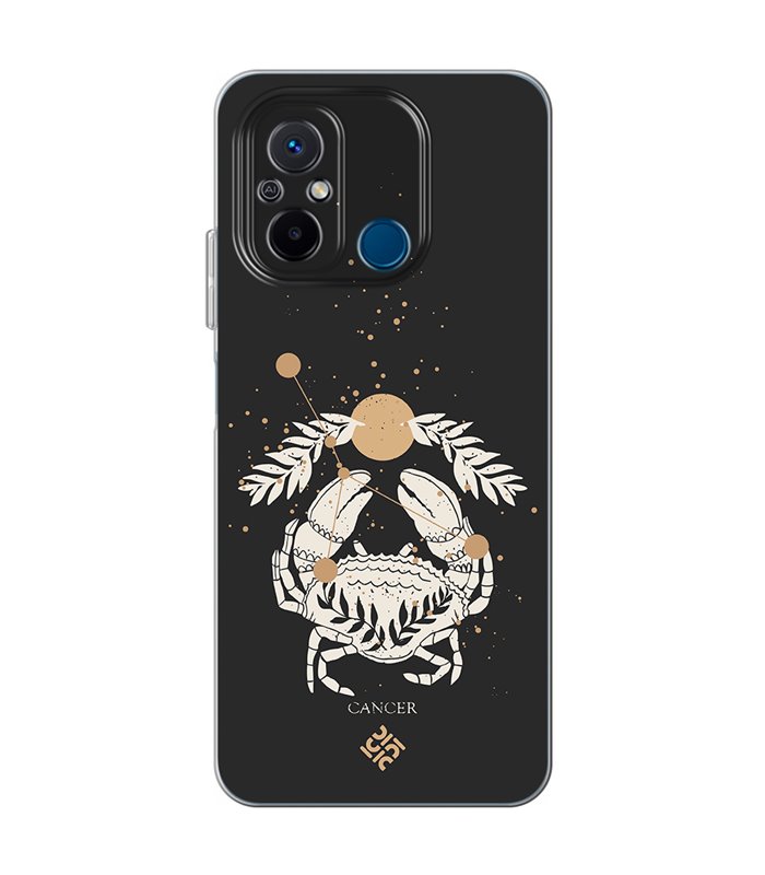 Funda para [ Xiaomi Redmi 12C ] Dibujo Zodiaco [ Signo Zodiacal - Cancer ] de Silicona Flexible para Smartphone 