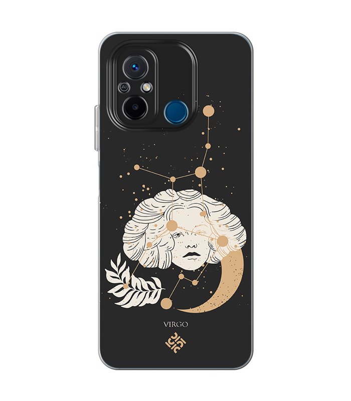 Funda para [ Xiaomi Redmi 12C ] Dibujo Zodiaco [ Signo Zodiacal - Virgo ] de Silicona Flexible para Smartphone 