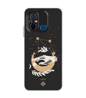 Funda para [ Xiaomi Redmi 12C ] Dibujo Zodiaco [ Signo Zodiacal - Libra ] de Silicona Flexible para Smartphone 