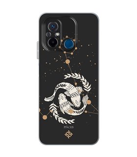 Funda para [ Xiaomi Redmi 12C ] Dibujo Zodiaco [ Signo zodiacal - Picis ] de Silicona Flexible para Smartphone 