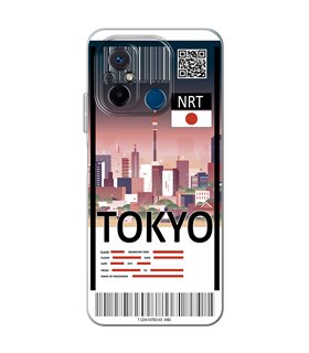 Funda para [ Xiaomi Redmi 12C ] Billete de Avión [ Tokio ] de Silicona Flexible para Smartphone 