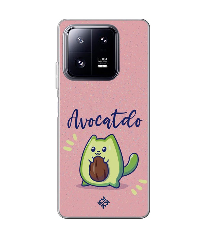 Funda para [ Xiaomi 13 Pro ] Dibujo Cute [ Avocatdo ] de Silicona Flexible para Smartphone