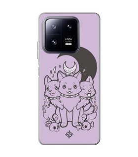 Funda para [ Xiaomi 13 Pro ] Dibujo Gotico [ Cute Cancerbero ] de Silicona Flexible para Smartphone 