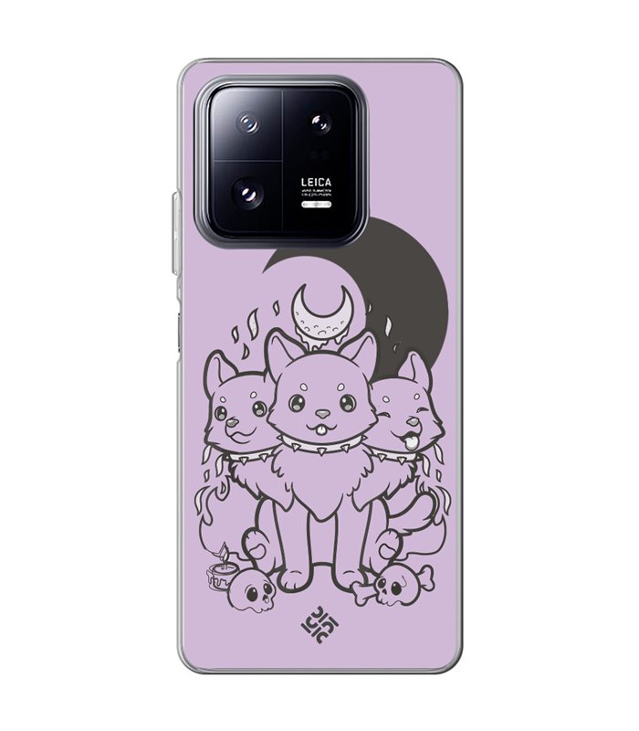 Funda para [ Xiaomi 13 Pro ] Dibujo Gotico [ Cute Cancerbero ] de Silicona Flexible para Smartphone 