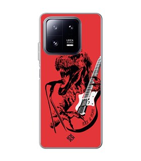 Funda para [ Xiaomi 13 Pro ] Diseño Música [ Rock & Roar - Dinosaurio Tocando la Guitarra ] 