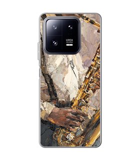 Funda para [ Xiaomi 13 Pro ] Diseño Música [ Pintura - Tocando el Saxofón ] de Silicona Flexible