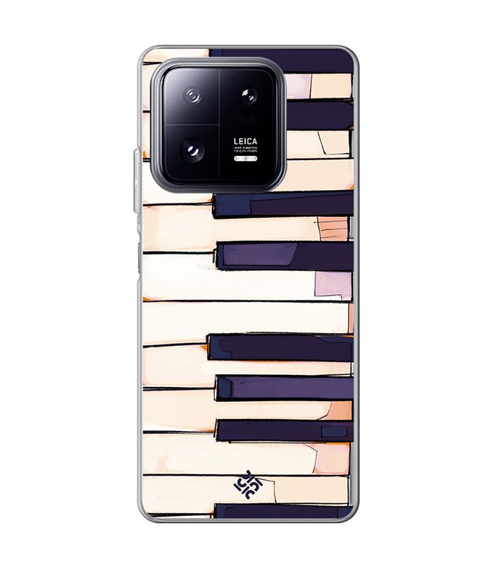 Funda para [ Xiaomi 13 Pro ] Diseño Música [ Teclas de Piano ] de Silicona Flexible