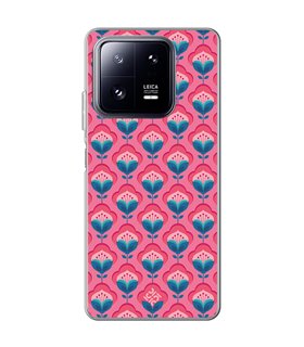 Funda para [ Xiaomi 13 Pro ] Dibujos Retro [ Algodones Rosa - Caleidoscopio ] de Silicona