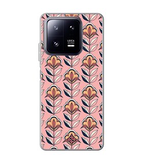 Funda para [ Xiaomi 13 Pro ] Dibujos Retro [ Planta con Fondo Rosa - Retro ] de Silicona