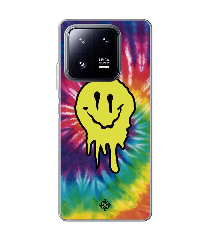 Funda para [ Xiaomi 13 Pro ] Dibujo Tendencias [ Sonrisa Smile Swirl Abstracto ] de Silicona