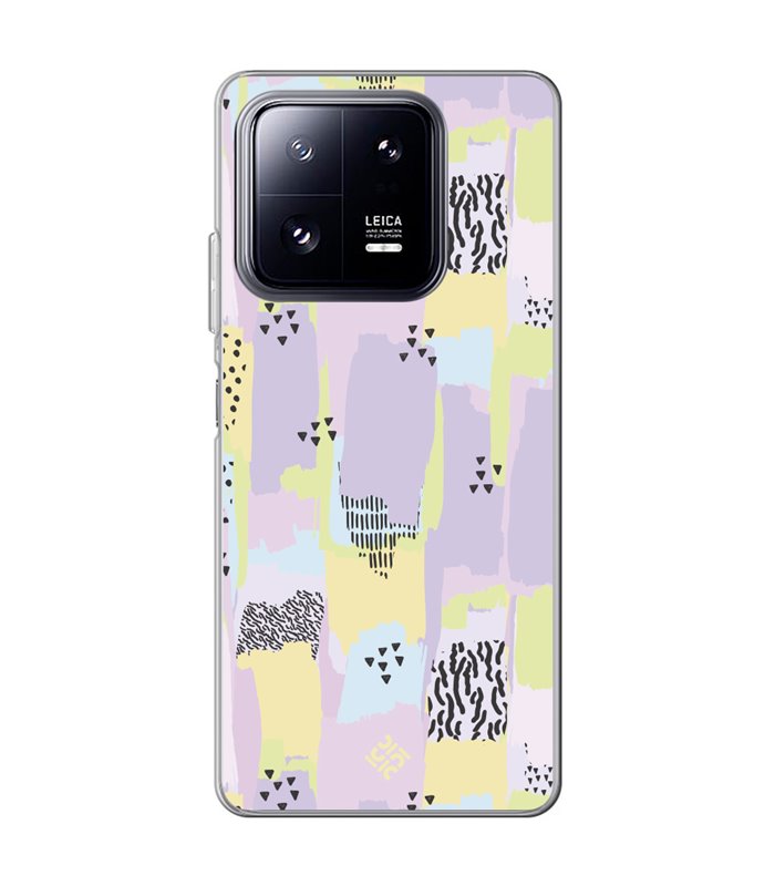 Funda para [ Xiaomi 13 Pro ] Dibujo Tendencias [ Patron Pinceladas Coloridas Con Estampado ] de Silicona 