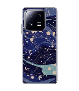 Funda para [ Xiaomi 13 Pro ] Dibujo Tendencias [ Pintura de Arte Abstracto Azul ] de Silicona Flexible