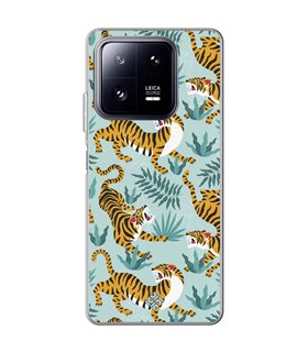 Funda para [ Xiaomi 13 Pro ] Dibujo Tendencias [ Estampado de Tigres ] de Silicona Flexible para Smartphone 