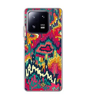 Funda para [ Xiaomi 13 Pro ] Dibujo Auténtico [ Patrón Psicodélico Abstracto Y Colorido ] de Silicona