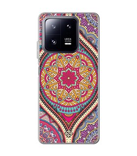 Funda para [ Xiaomi 13 Pro ] Dibujo Auténtico [ Baldosa de Teja Mandala ] de Silicona Flexible