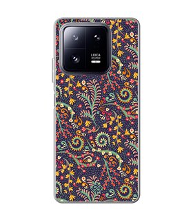 Funda para [ Xiaomi 13 Pro ] Dibujo Auténtico [ Patrón de Platas Abstractas ] de Silicona Flexible