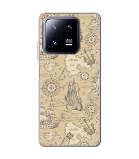 Funda para [ Xiaomi 13 Pro ] Dibujo Auténtico [ Estampado Vintage de Viajes, Aventura ] de Silicona