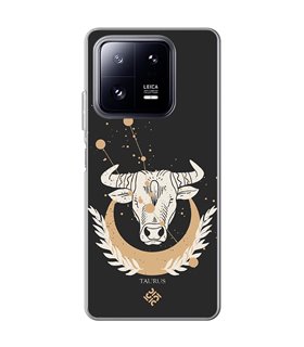 Funda para [ Xiaomi 13 Pro ] Dibujo Zodiaco [ Signo Zodiacal - Tauro ] de Silicona Flexible para Smartphone 