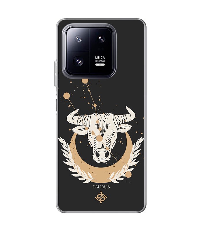 Funda para [ Xiaomi 13 Pro ] Dibujo Zodiaco [ Signo Zodiacal - Tauro ] de Silicona Flexible para Smartphone 