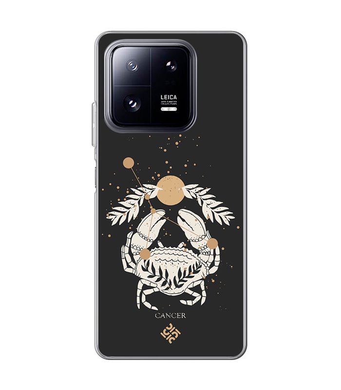 Funda para [ Xiaomi 13 Pro ] Dibujo Zodiaco [ Signo Zodiacal - Cancer ] de Silicona Flexible para Smartphone 