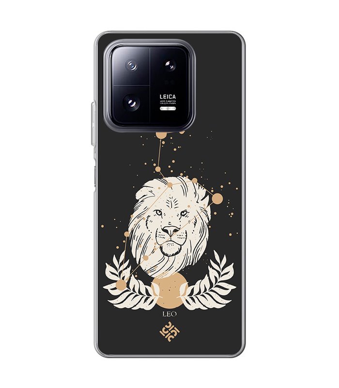 Funda para [ Xiaomi 13 Pro ] Dibujo Zodiaco [ Signo Zodiacal - Leo ] de Silicona Flexible para Smartphone 