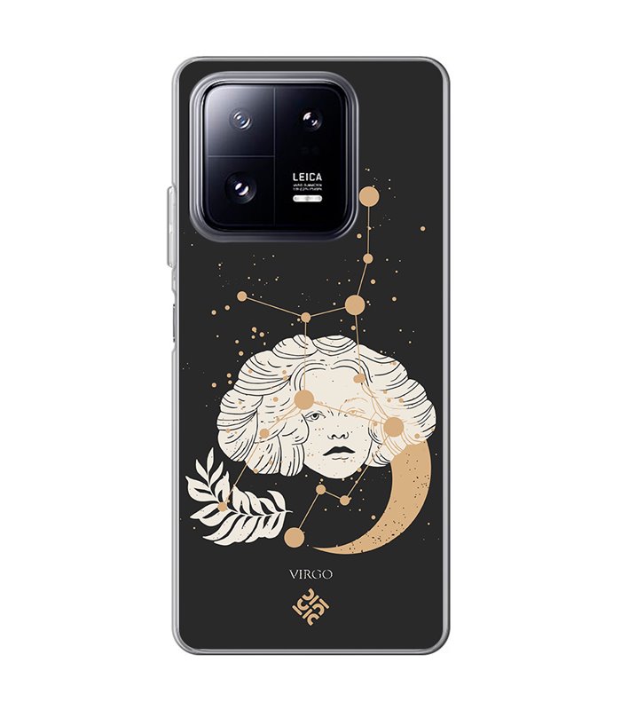 Funda para [ Xiaomi 13 Pro ] Dibujo Zodiaco [ Signo Zodiacal - Virgo ] de Silicona Flexible para Smartphone 