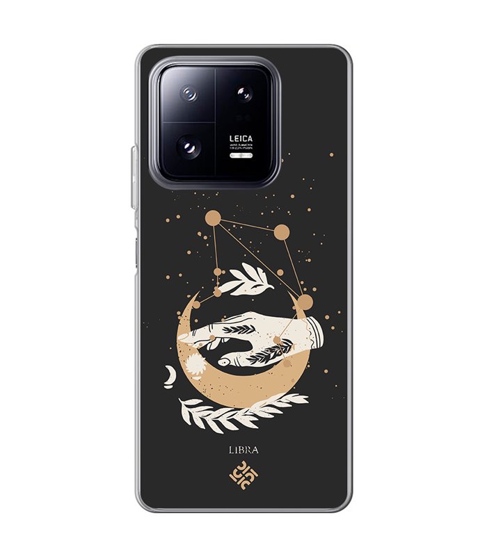 Funda para [ Xiaomi 13 Pro ] Dibujo Zodiaco [ Signo Zodiacal - Libra ] de Silicona Flexible para Smartphone 