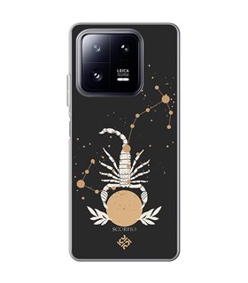 Funda para [ Xiaomi 13 Pro ] Dibujo Zodiaco [ Signo Zodiacal - Escorpio ] de Silicona Flexible para Smartphone 