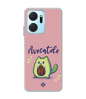 Funda para [ Honor X7A ] Dibujo Cute [ Avocatdo ] de Silicona Flexible para Smartphone