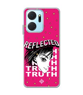 Funda para [ Honor X7A ] Dibujos Frikis [ Chica Manga Reflected Truth ] de Silicona Flexible para Smartphone
