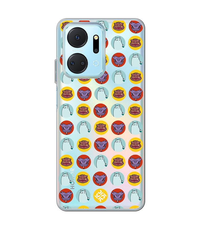 Funda para [ Honor X7A ] Dibujos Frikis [ Invocaciones de Gamabunta, Katsuyu y Manda ] de Silicona Flexible