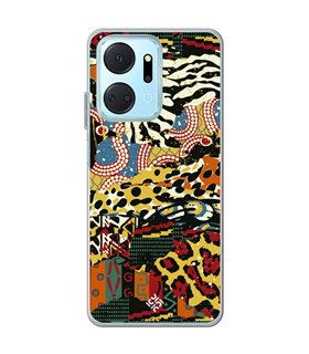 Funda para [ Honor X7A ] Dibujo Tendencias [ Pieles de Animales y Telas ] de Silicona