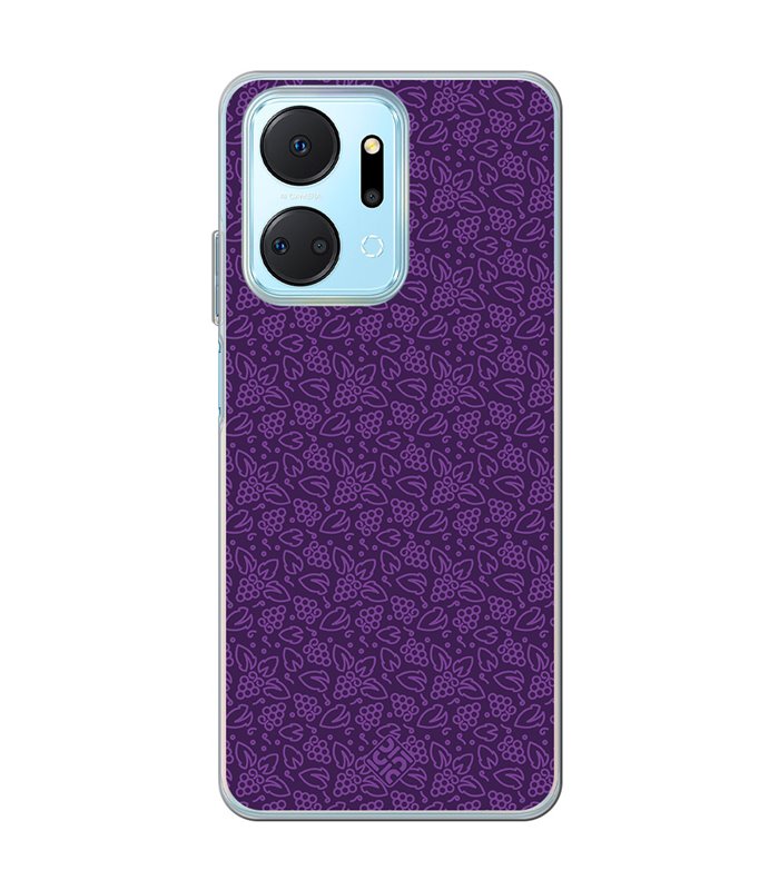 Funda para [ Honor X7A ] Dibujo Auténtico [ Patron Viña ] de Silicona Flexible para Smartphone