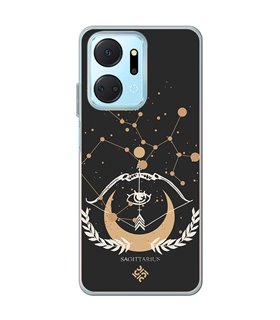 Funda para [ Honor X7A ] Dibujo Zodiaco [ Signo Zodiacal - Sagitario ] de Silicona Flexible para Smartphone 