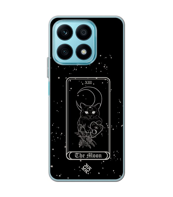 Funda para [ Honor X8A ] Dibujo Esotérico [ Carta del Tarot - The Moon ] de Silicona Flexible