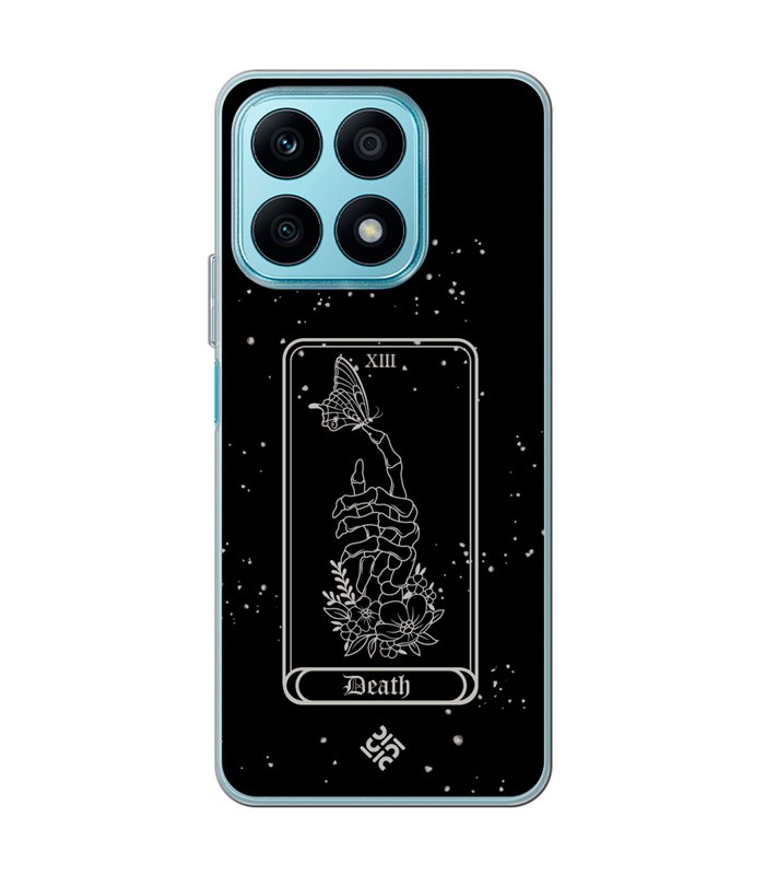 Funda para [ Honor X8A ] Dibujo Esotérico [ Carta del Tarot -  Death ] de Silicona Flexible para Smartphone