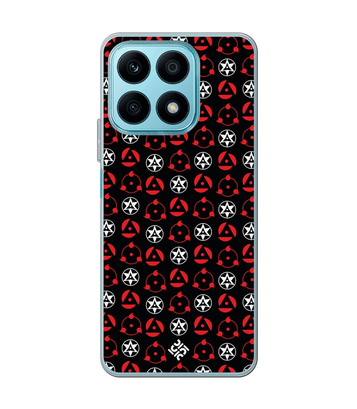 Funda para [ Honor X8A ] Dibujos Frikis [ Ojos Sharingan ] de Silicona Flexible para Smartphone 