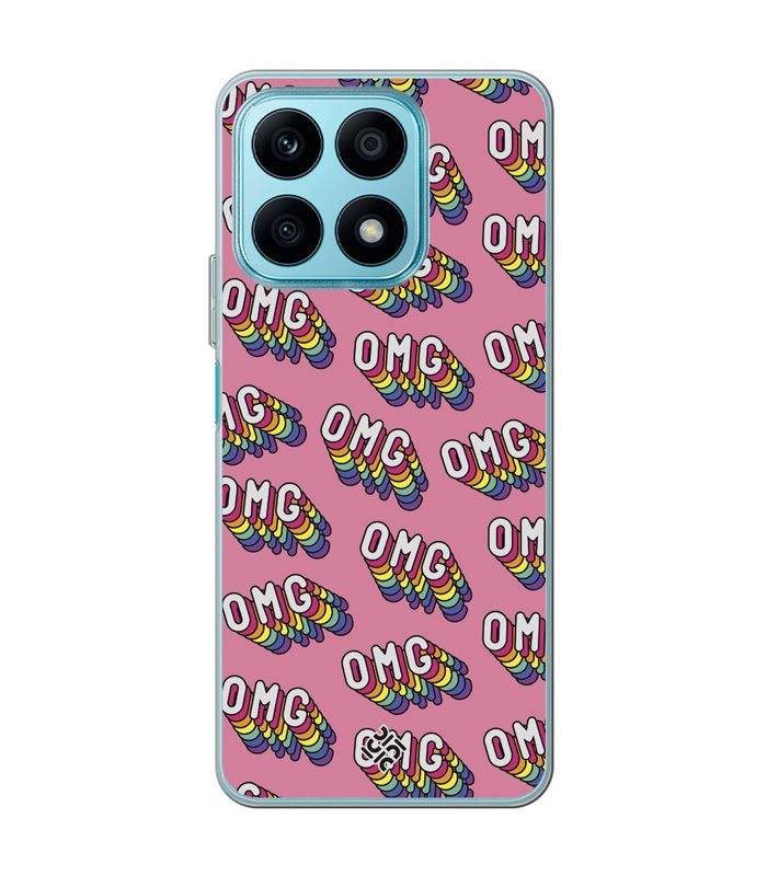 Funda para [ Honor X8A ] Dibujo Frases Guays [ OMG ] de Silicona Flexible para Smartphone 