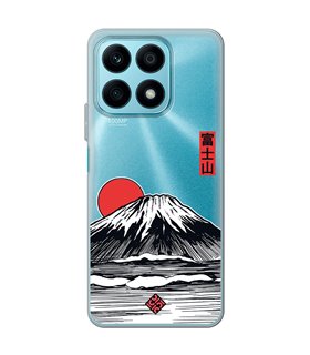 Funda para [ Honor X8A ] Dibujo Japones [ Monte Fuji ] de Silicona Flexible para Smartphone 