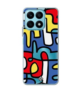 Funda para [ Honor X8A ] Dibujo Auténtico [ Impresión Moderna de Arte Minimalista ] de Silicona Flexible