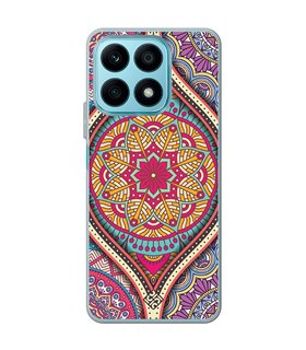 Funda para [ Honor X8A ] Dibujo Auténtico [ Baldosa de Teja Mandala ] de Silicona Flexible