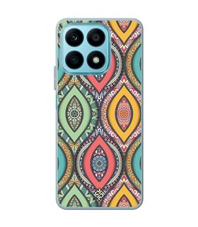 Funda para [ Honor X8A ] Dibujo Auténtico [ Ojo de Hamsa Mandala ] de Silicona Flexible