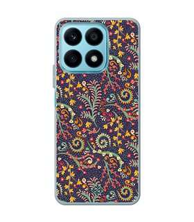 Funda para [ Honor X8A ] Dibujo Auténtico [ Patrón de Platas Abstractas ] de Silicona Flexible